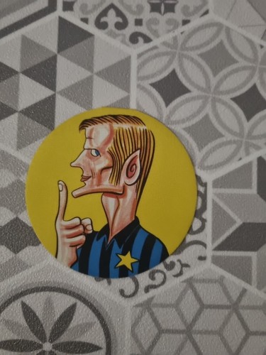 Adesivo caricatura facchetti - adesivo,