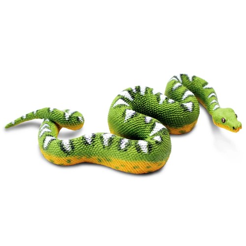 Emerald tree boa animal figure - emerald,