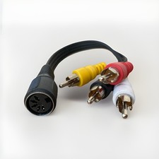 Cavo Audio DIN 5 Poli a 4 RCA Alfa Elettronica 6-005 NOS Vintage Hi-Fi  