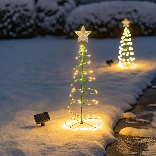 Albero natale con luci - con,