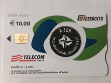 SCHEDA TELEFONICA A CHIP BASI MILITARI ESERCITO ITALIANO  