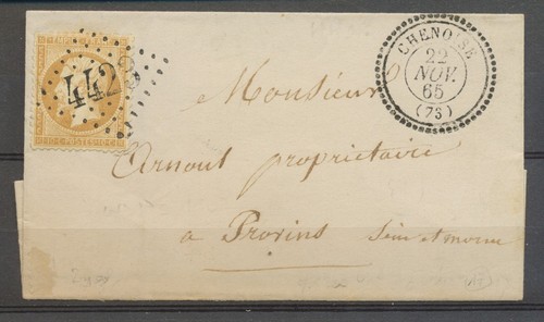 1865 lettre 10c gc4423 cad - gc4423, +
