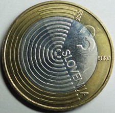 Moneta 3 euro Slovenia 2009