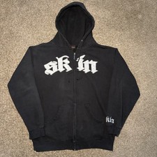 Felpa con cappuccio e zip nera