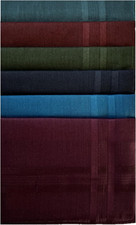 Fazzoletti Da Uomo, 100% Puro Cotone Morbido, Fazzoletto Quadrato Con Motivo Col