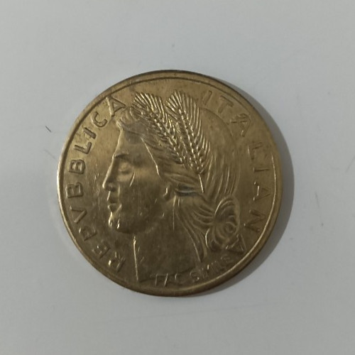 Moneta una lira arancia anno - moneta,