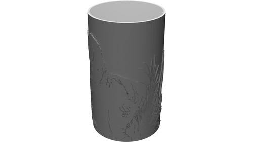 Vaso testa cavallo scultura - testa,