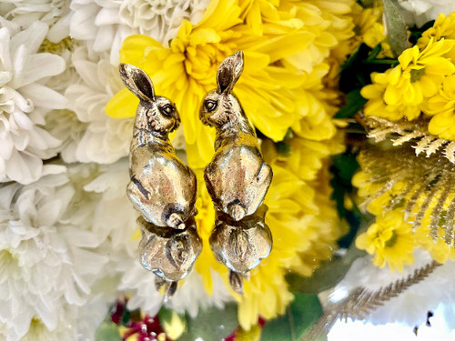 Couple rabbits figurines - couple,