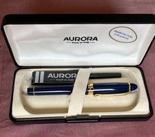 FOUNTAIN PEN AURORA IPSLON NUOVA MAI INCHIOSTRATA  PENNINO ORO 585 CON SCATOLA