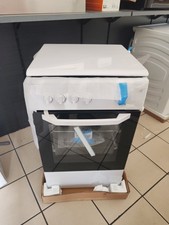 Cucina a Gas 4 Fuochi con Forno a Gas Beko 50x50 cm Coperchio Bianco CSG42001FW