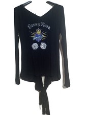 DENNY ROSE Maglia T-shirt Mini Abito Manica Lunga Schieda Nuda Autunno Inverno 