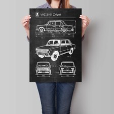VAZ-2101 Zhiguli Poster Auto