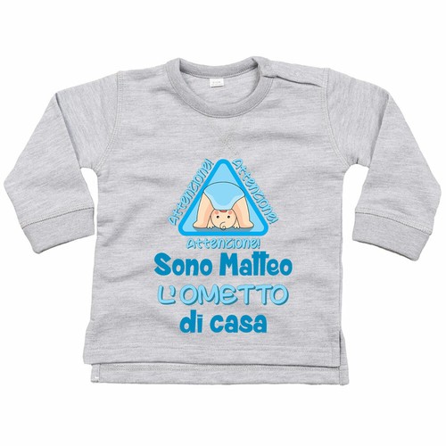 Felpa neonato personalizzata