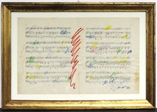 Giuseppe Chiari - senza titolo - 1971 - tecnica mista su carta