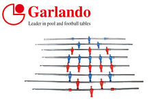 KIT ASTE PASSANTI GARLANDO CON TAPPI FINE ASTA GIOC. ROSSI/BLU - CALCIOBALILLA