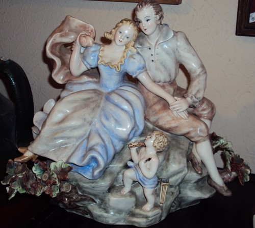 Gruppo statua firmata petucco - gruppo,