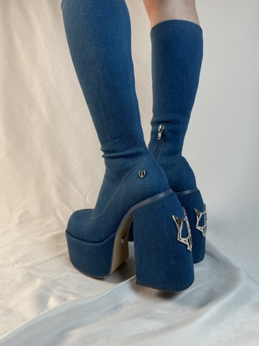 Stivali naked wolfe denim - naked,