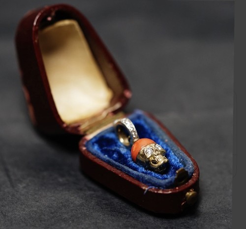 Ciondolo teschio memento mori - teschio,