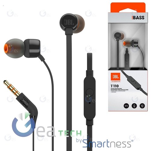 Jbl t110 cuffie auricolari - cuffie, con