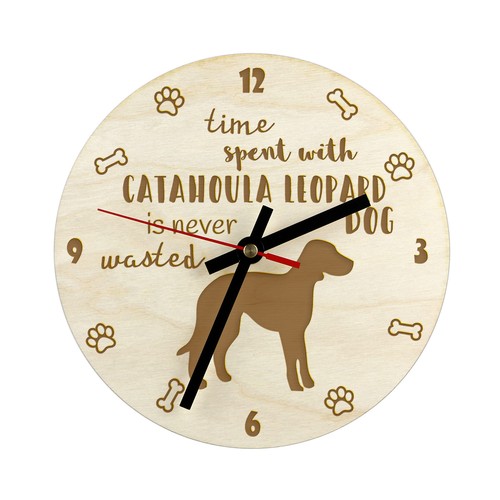 Catahoula leopard dog - leopard, orologio