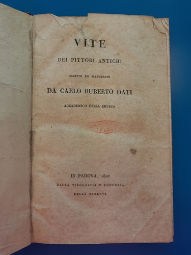 Vite dei pittori antichi