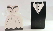 100pz Scatole Bomboniere Sposi Porta confetti riso Matrimonio Segnaposto  