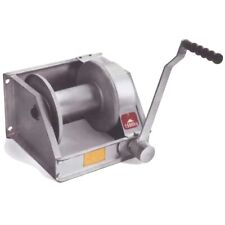 Verricello argano manuale cromato a fune con freno manovella per sollevamento tr