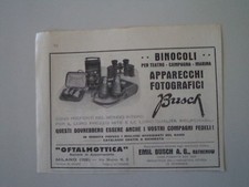 advertising Pubblicità 1931 BINOCOLI BUSCH