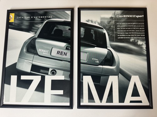 Framed renault clio sport - framed,