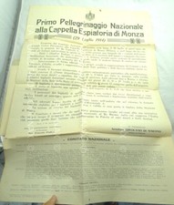 RE UMBERTO I SAVOIA CAPPELLA ESPIATORIA MONZA DI MARTINO PALERMO MANIFESTO