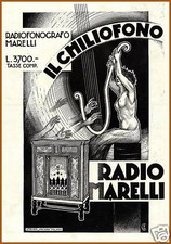 PUBBLICITA' 1930 CHILIOFONO
