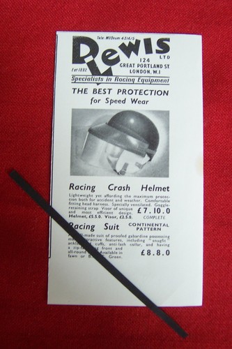 Lewis racing crash - d., helmet