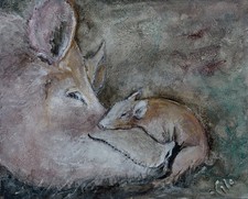 LITTLE PIGGY - Piccolo dipinto