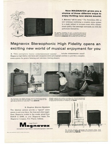 1958 magnavox stereo - stereo, hi-fi