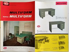 SAGSA MULTIFORM Giuseppe Sacchi INDUSTRIA ARREDAMENTI METALLICI MILANO 1961 depl