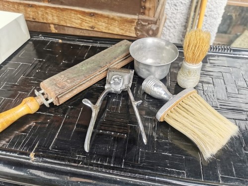 Antico set barbiere affila - antico,