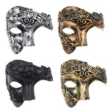Maschera Maschera Uomo Fantasma Dell'Opera Mezza Faccia Veneziana Costume Maschere