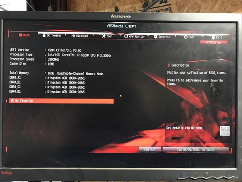 Asrock fatal1ty x99m killer - fatal1ty,