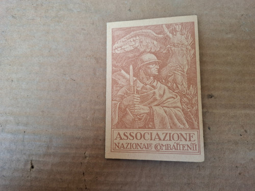 Tessera associazione reduci - tessera,