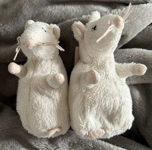 Peluche topolino ratto bianco