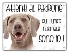 Cartello cane Weimaraner