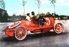 CARTOLINA VINTAGE. MACCHINA
