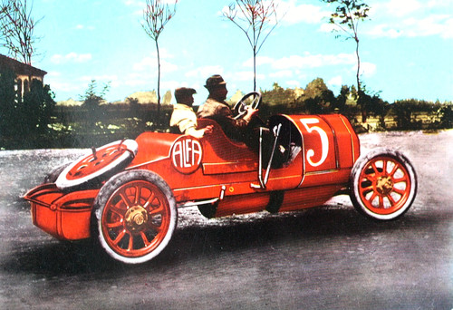 Cartolina vintage macchina - cartolina,