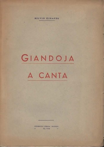 Libro einaudi giandoja canta - einaudi, a