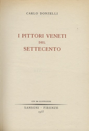 Pittori veneti del - i,
