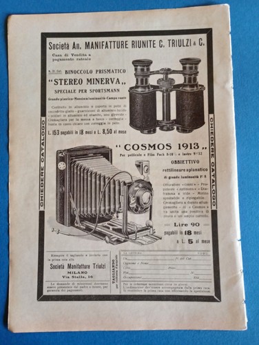 Pubblicità binocolo - , e