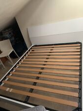 tectake Letto Matrimoniale con Rete a Doghe 200x140cm - Bianco (401721)