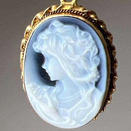 Collana con cammeo vera - collana, in