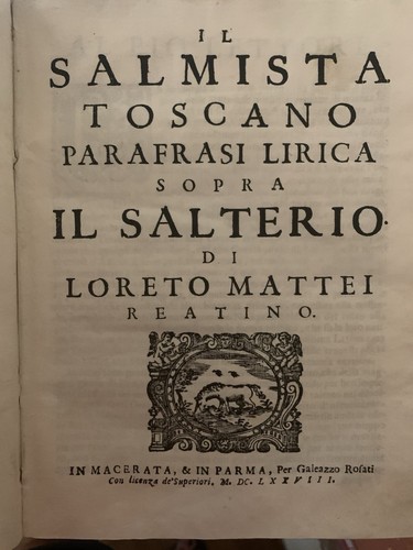 Salmista toscano parafrasi - toscano,,