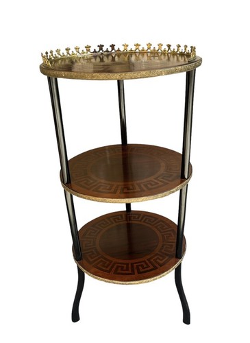 Etagere legno intarsiato - etagere,
